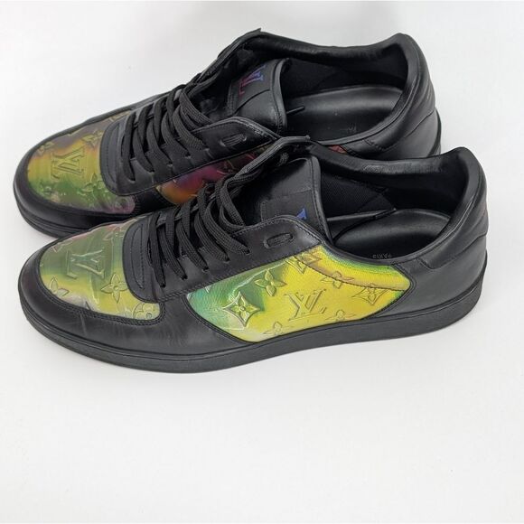 Louis Vuitton Men's Black and Multicolor Sneakers - Picture 4 of 8
